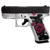 430111983_1w Glock 43X 9mm 3.41"BBL (2)10RD W/Rail Glitter Tango Rose
