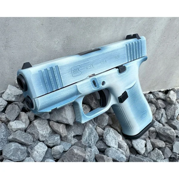 Glock 43X 9mm Luger 3.41"BBL (2)10RD W/Rail Blue Denim