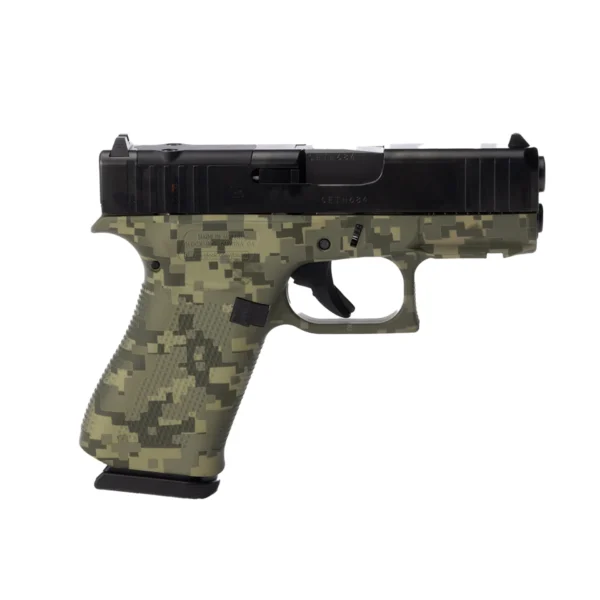 430114445_1 Glock 43X MOS 9mm Luger 3.41" BBL (2)10RD Mags Green Camo