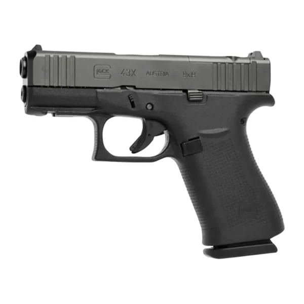 Glock 43X MOS 9mm Luger 3.41" BBL (2)10RD Mags Black