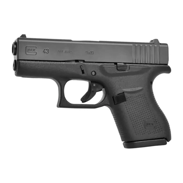 Glock 43 9mm Luger 3.41" BBL (2)6RD Mags Black